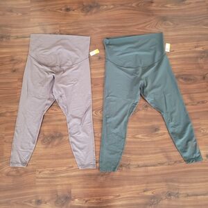 NEW Size XL Bundle! 2 Pair Of Women's Maternity Old Navy Leggings!